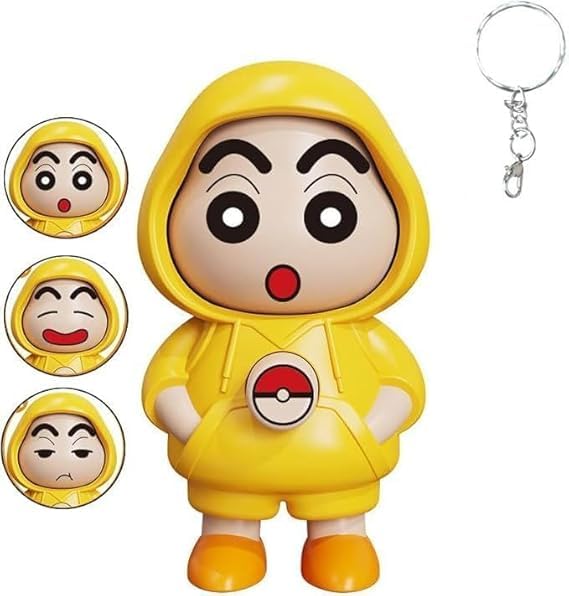 shinchan face changing keychain